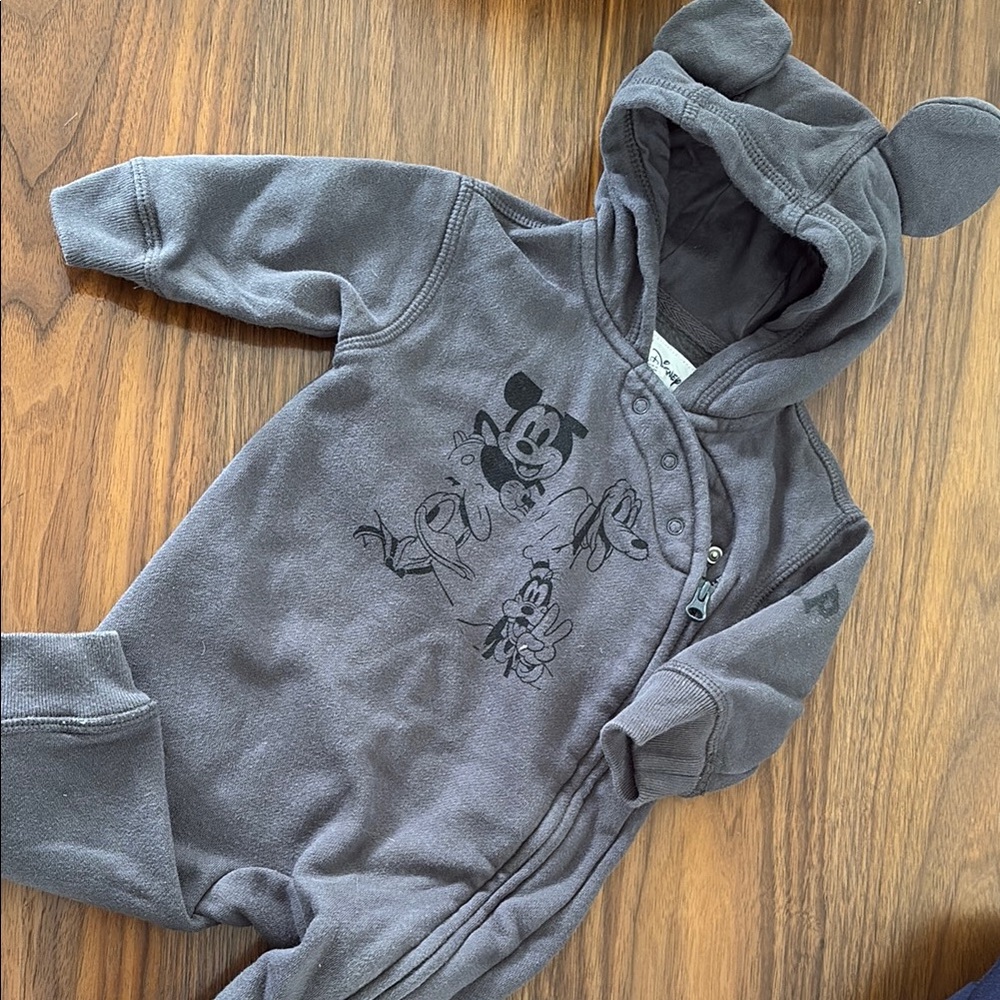 GAP Charcoal Kids Hoodie with Cartoon Characters